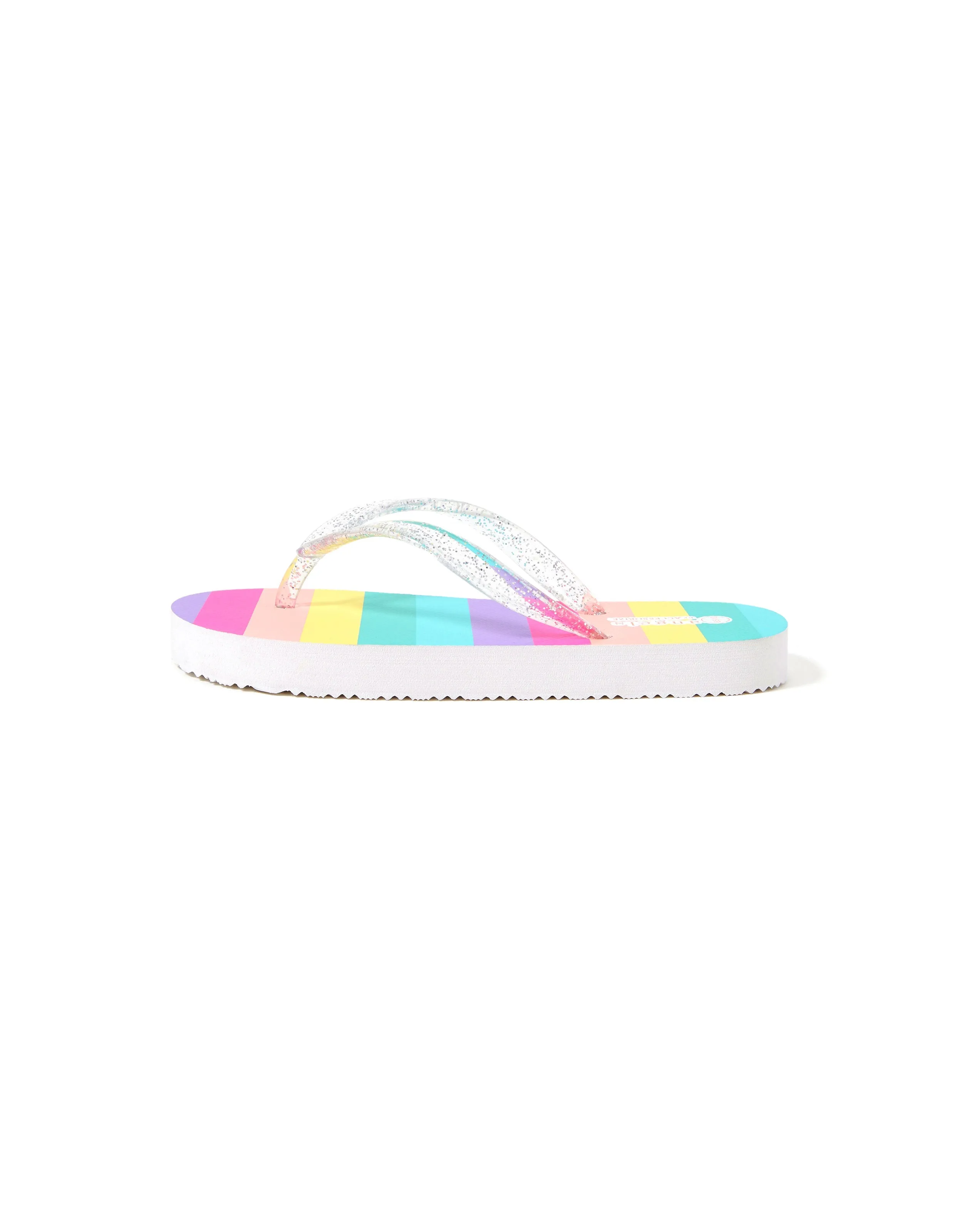 Accessorize London Rainbow Stripe Flip Flop