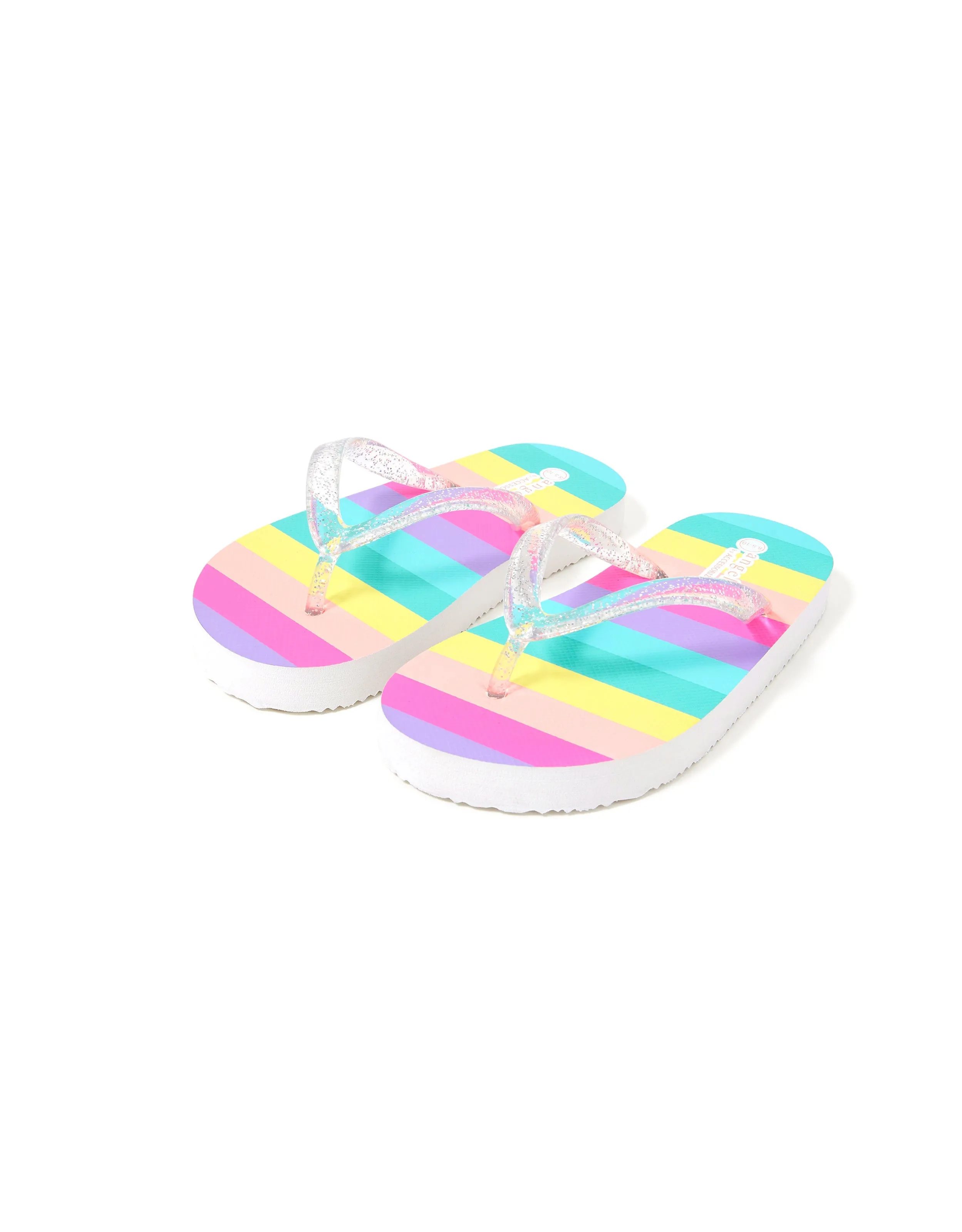 Accessorize London Rainbow Stripe Flip Flop