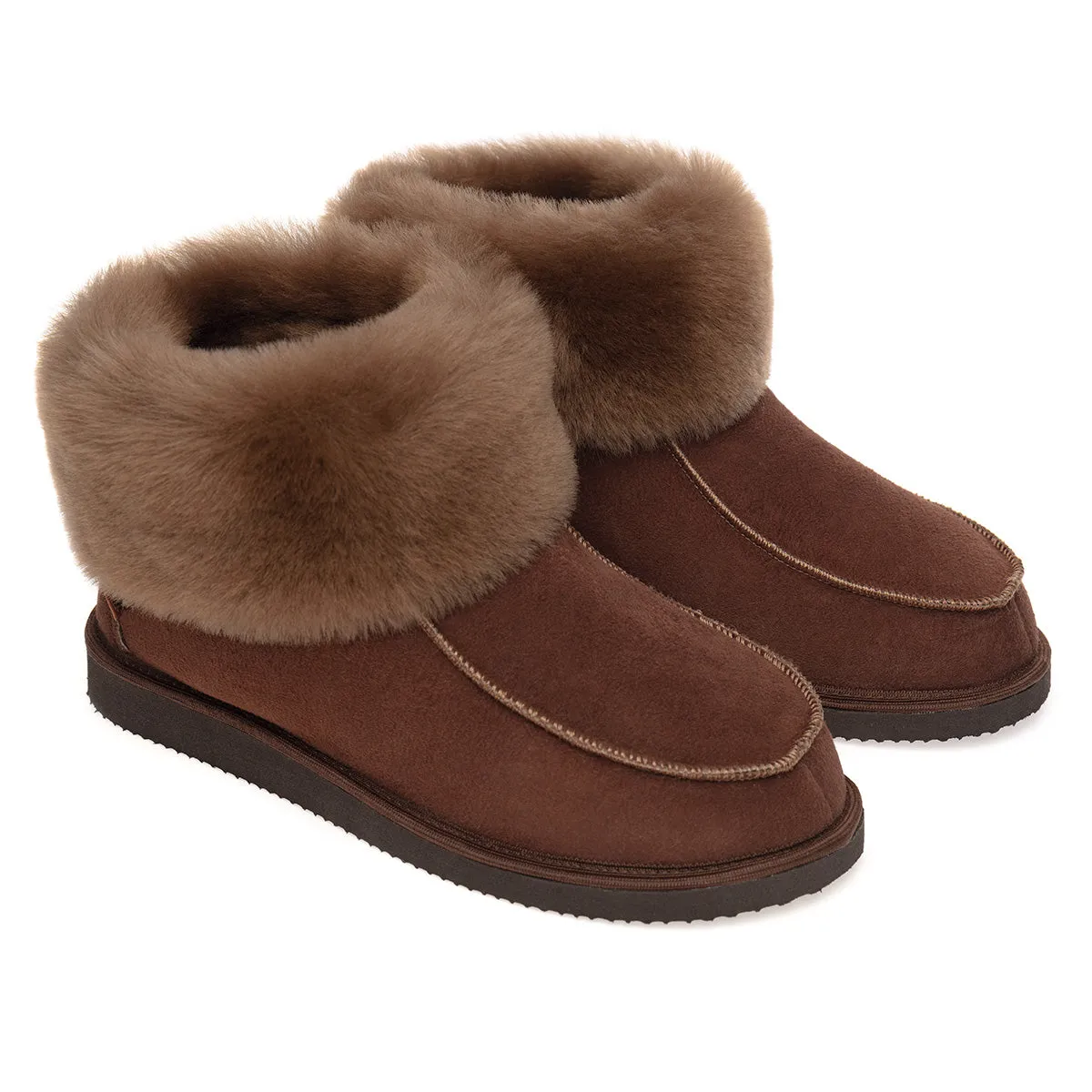 Aesop Sheepskin Slippers - Espresso