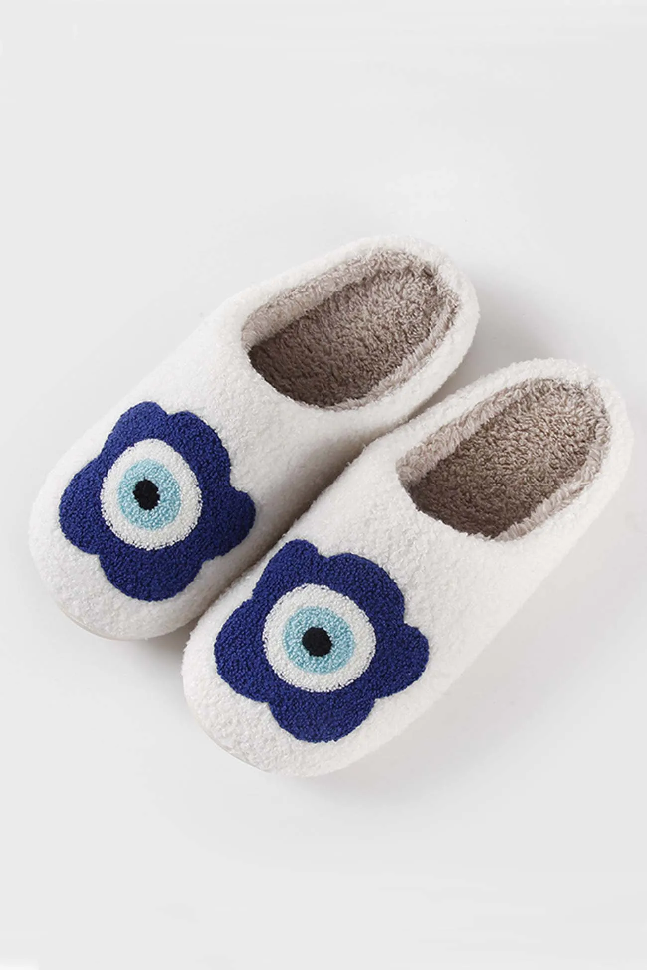 Amozae-Flower Plush House Slippers