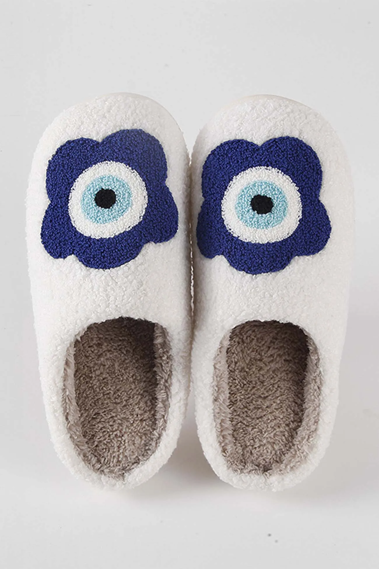 Amozae-Flower Plush House Slippers