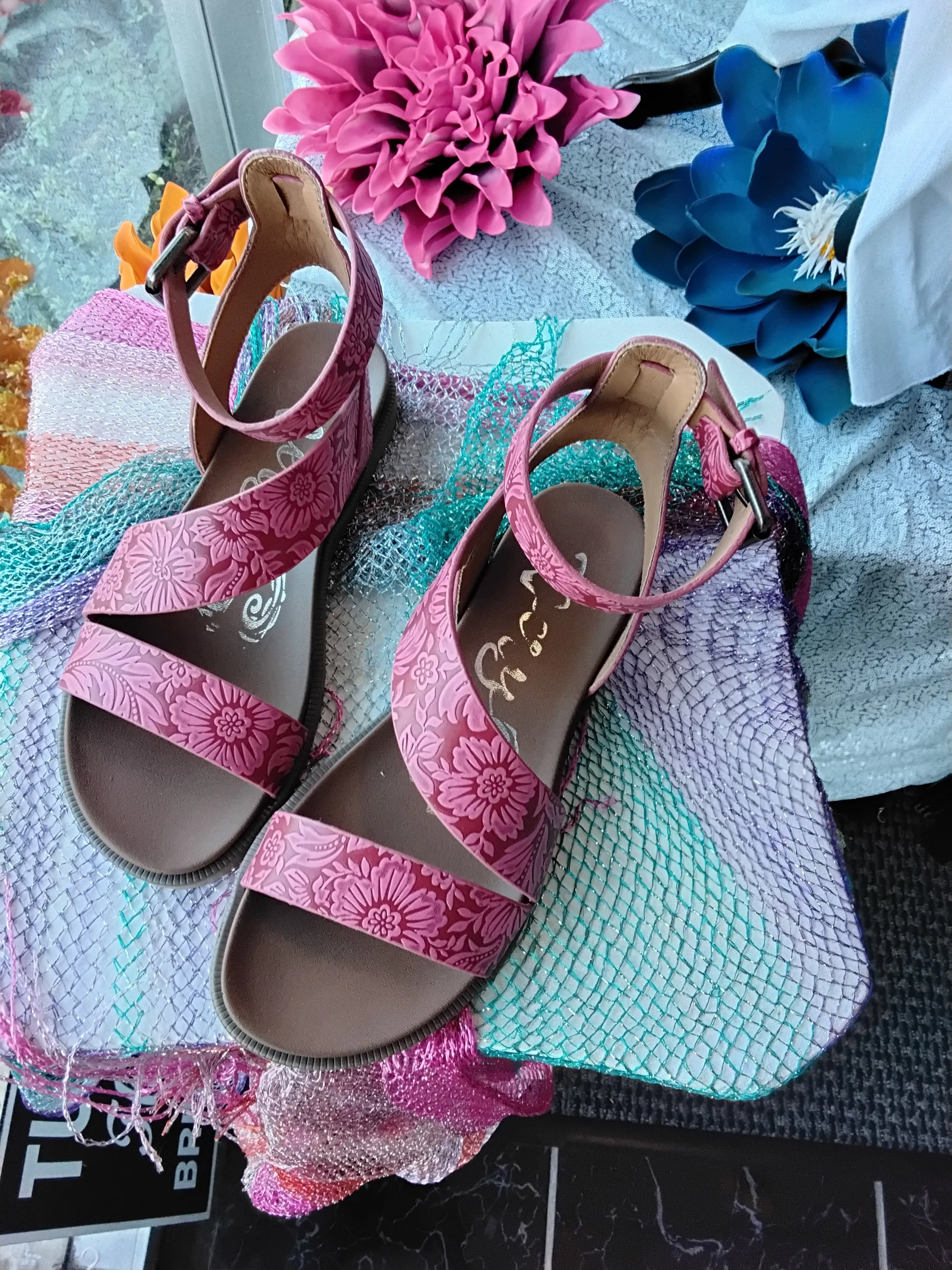 Ankle Strap Sandals | Very G | Belinda Pink