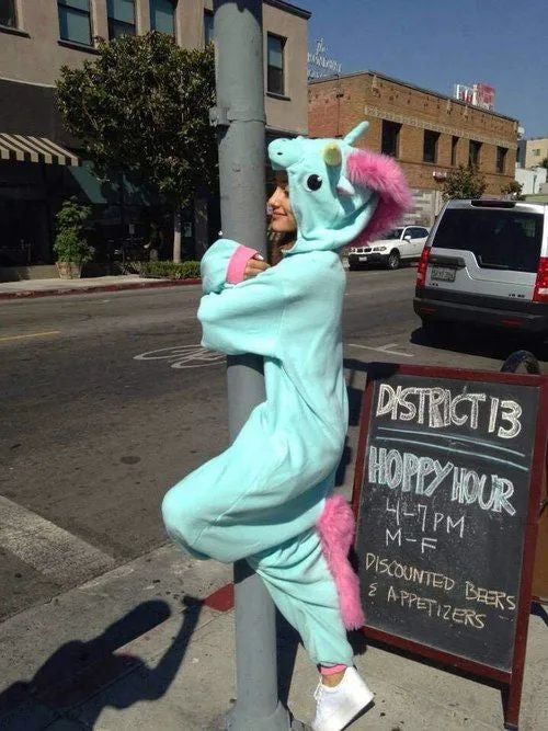 Blue and Pink Unicorn Onesie