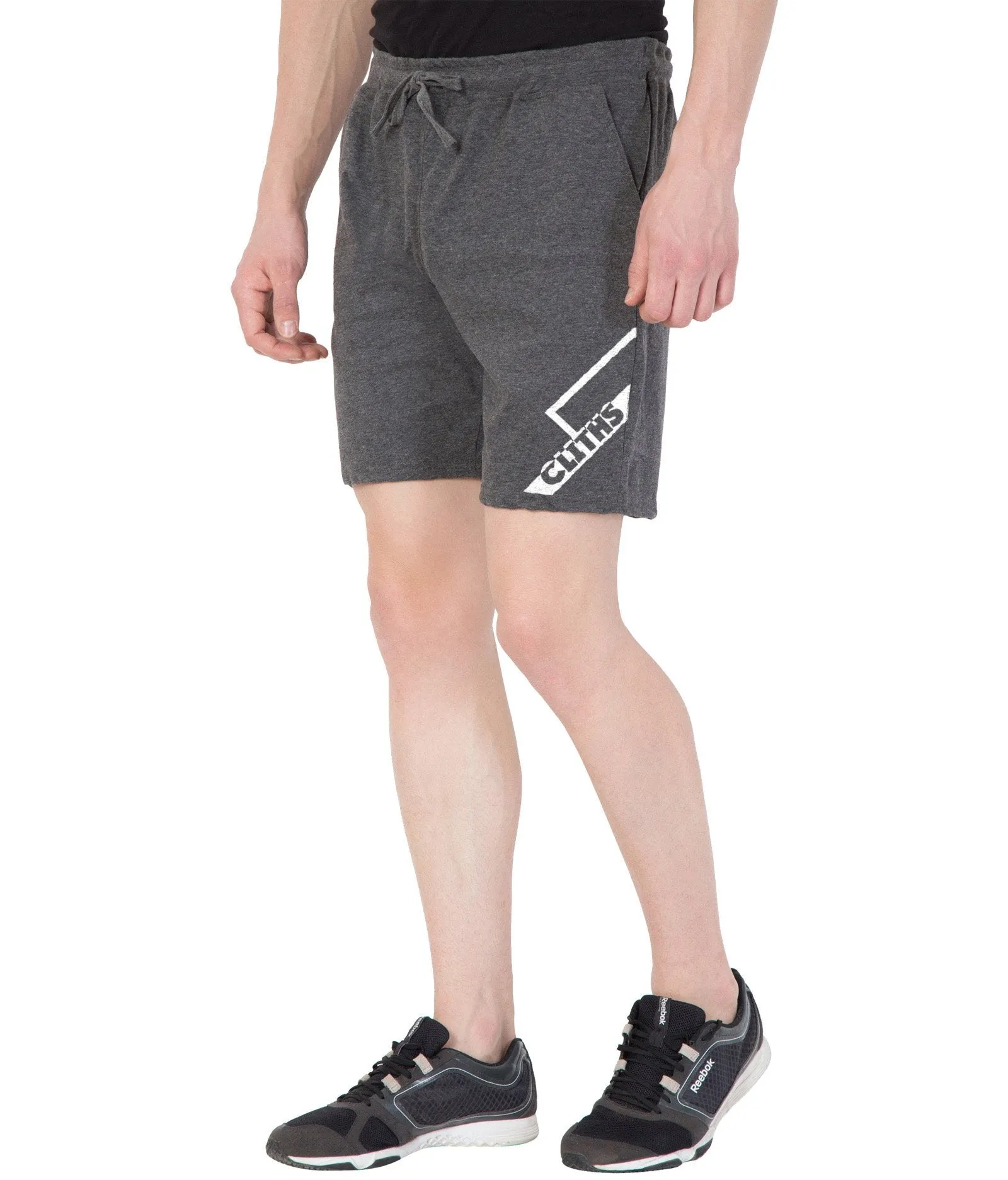 Cliths Men's Line Printed Shorts/Stylish Shorts For Men-Dark Grey