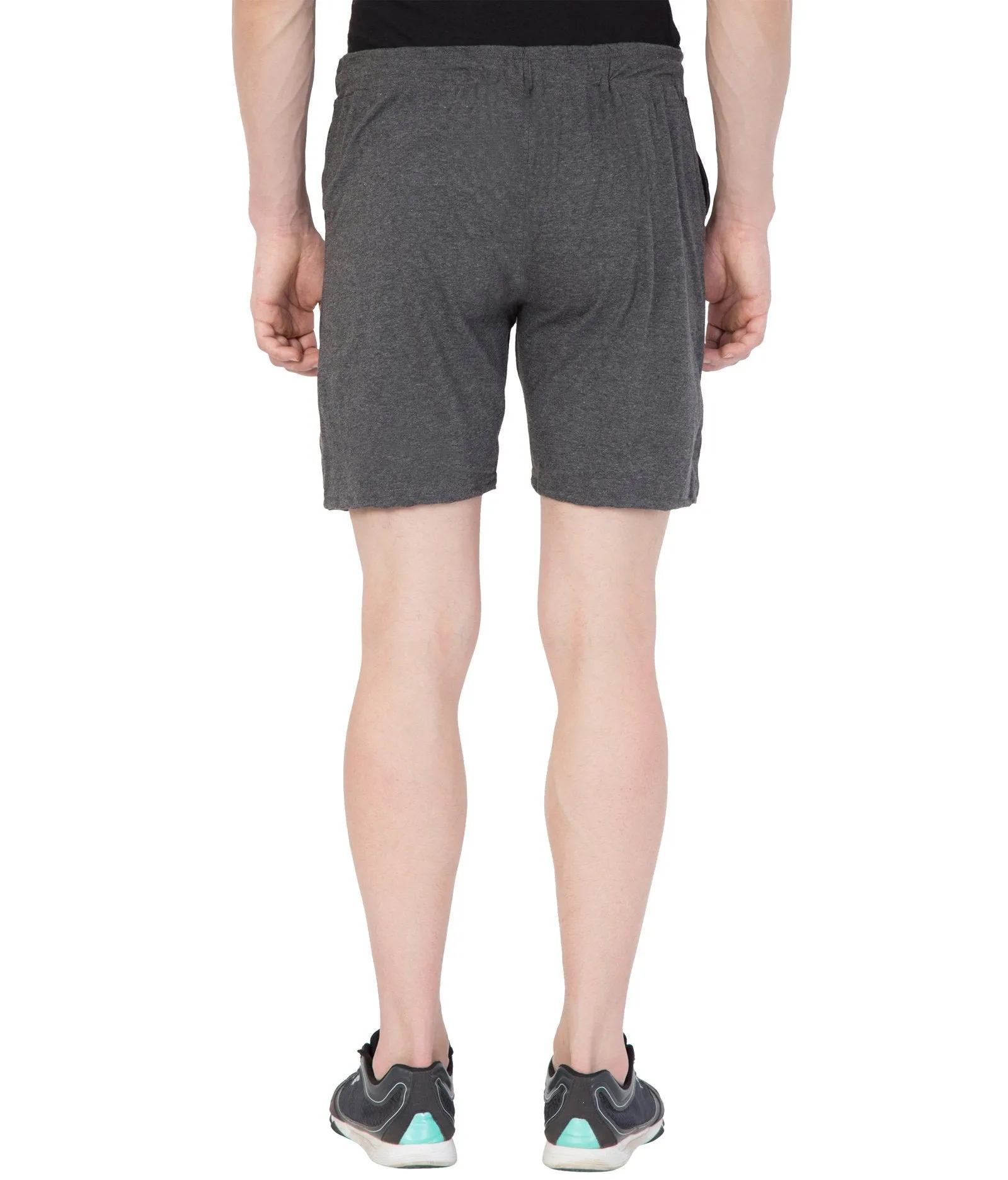 Cliths Men's Line Printed Shorts/Stylish Shorts For Men-Dark Grey