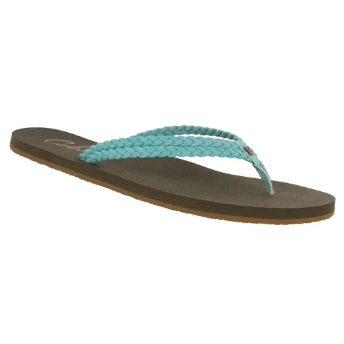 Cobian Women's Leucadia Flip Flop - Turquoise LEC17-440