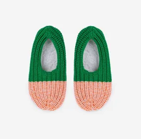 Colorblock Knit Slippers