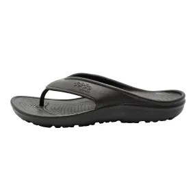 Crocs Jibbitz Flipflops Flat Sandals Rubber Black Colour For Women