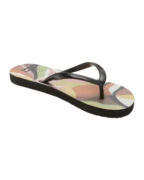 Dama Flip Flops in Black