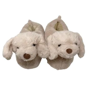 Dylan The Beige Puppy Novelty 3D Slippers