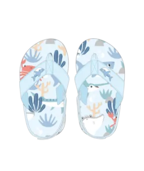 Earth Nymph "Oceanic" Baby Boy Flip Flops