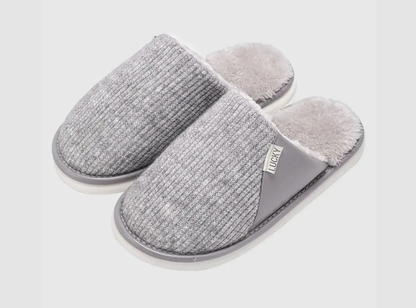 FitVille Men's Cozy Winter Fleece Slippers