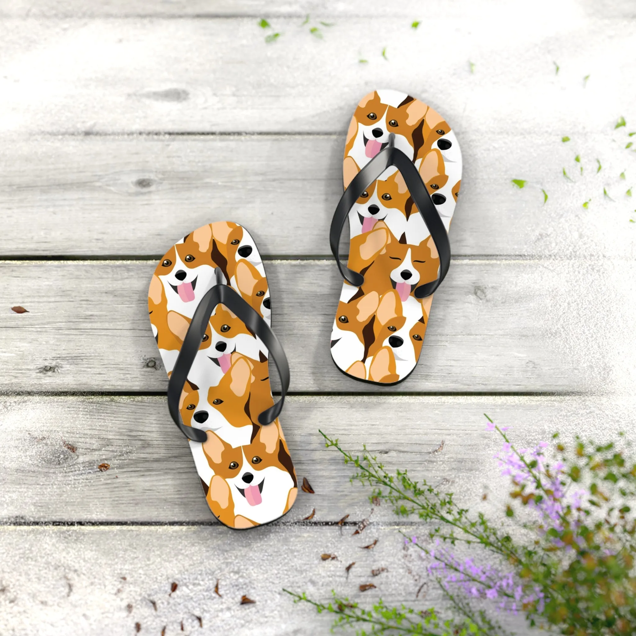 Flip Flops - Corgis Galore