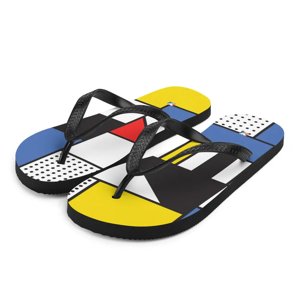 Flip-Flops Piet Mondrian / Fashion Flip Flops / Women Flip Flops