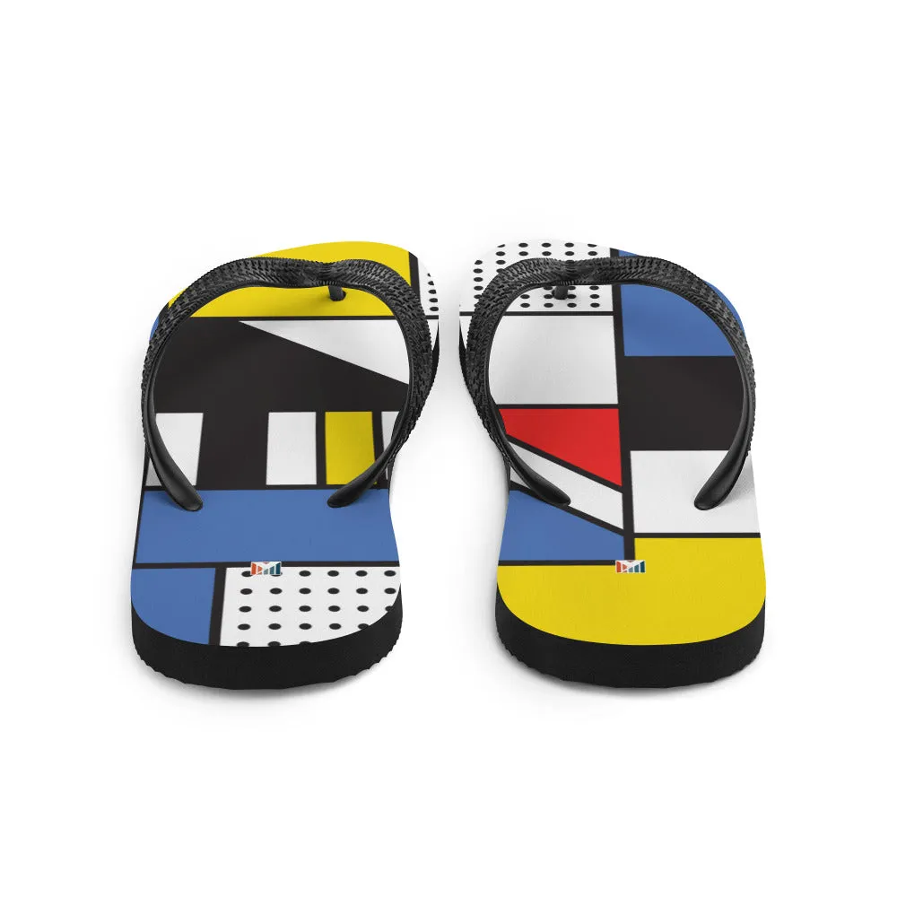 Flip-Flops Piet Mondrian / Fashion Flip Flops / Women Flip Flops