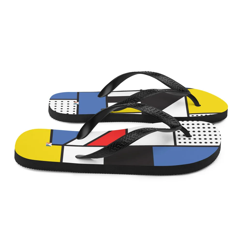 Flip-Flops Piet Mondrian / Fashion Flip Flops / Women Flip Flops