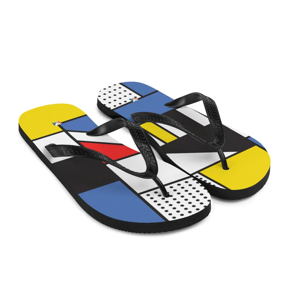 Flip-Flops Piet Mondrian / Fashion Flip Flops / Women Flip Flops