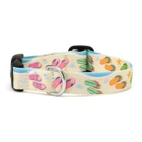 Flip Flops Printed Dog Collar