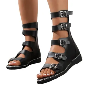 Funki Buys | Shoes | Women's Gothic Open-toe Roman Sandals