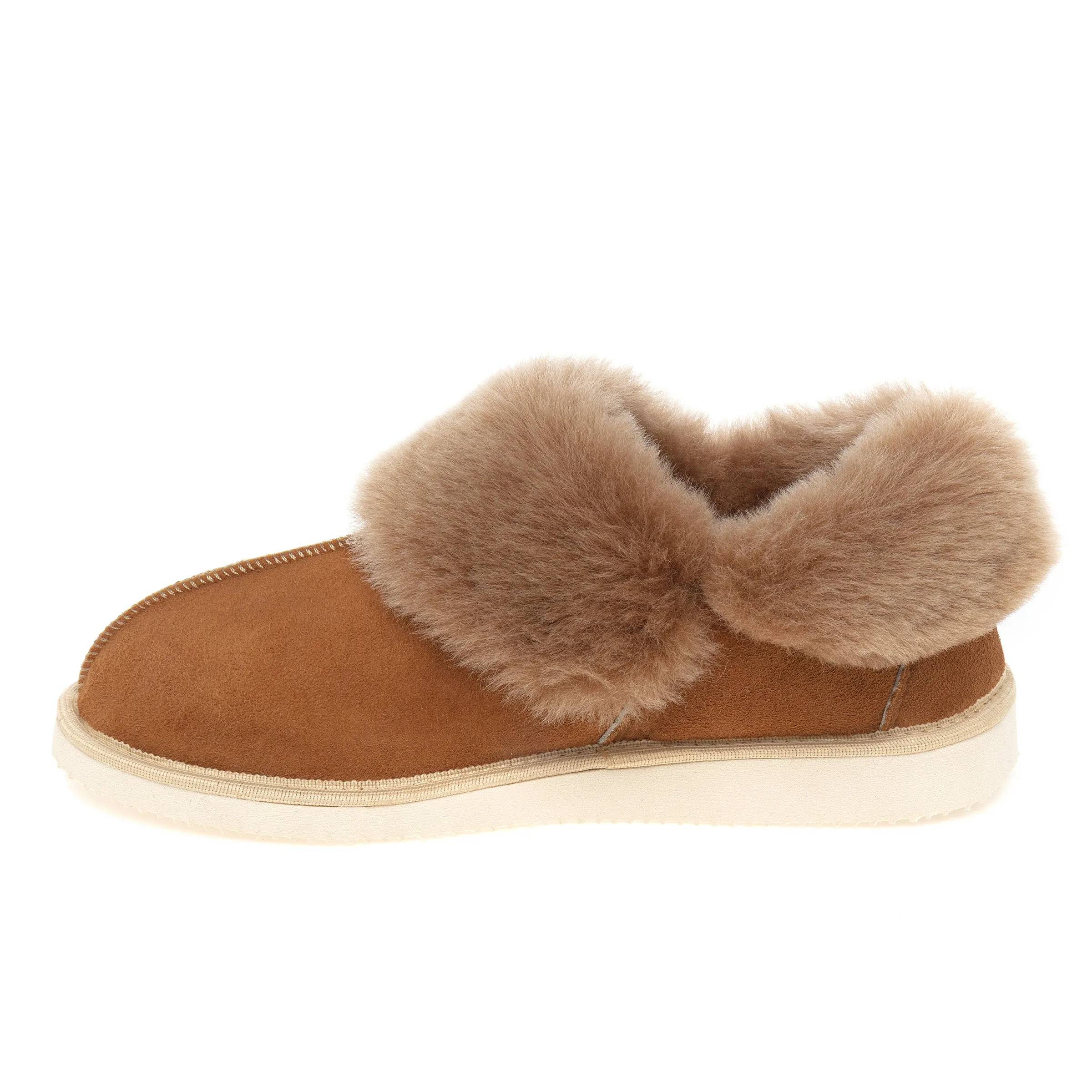 Gael Sheepskin Slippers - Chestnut