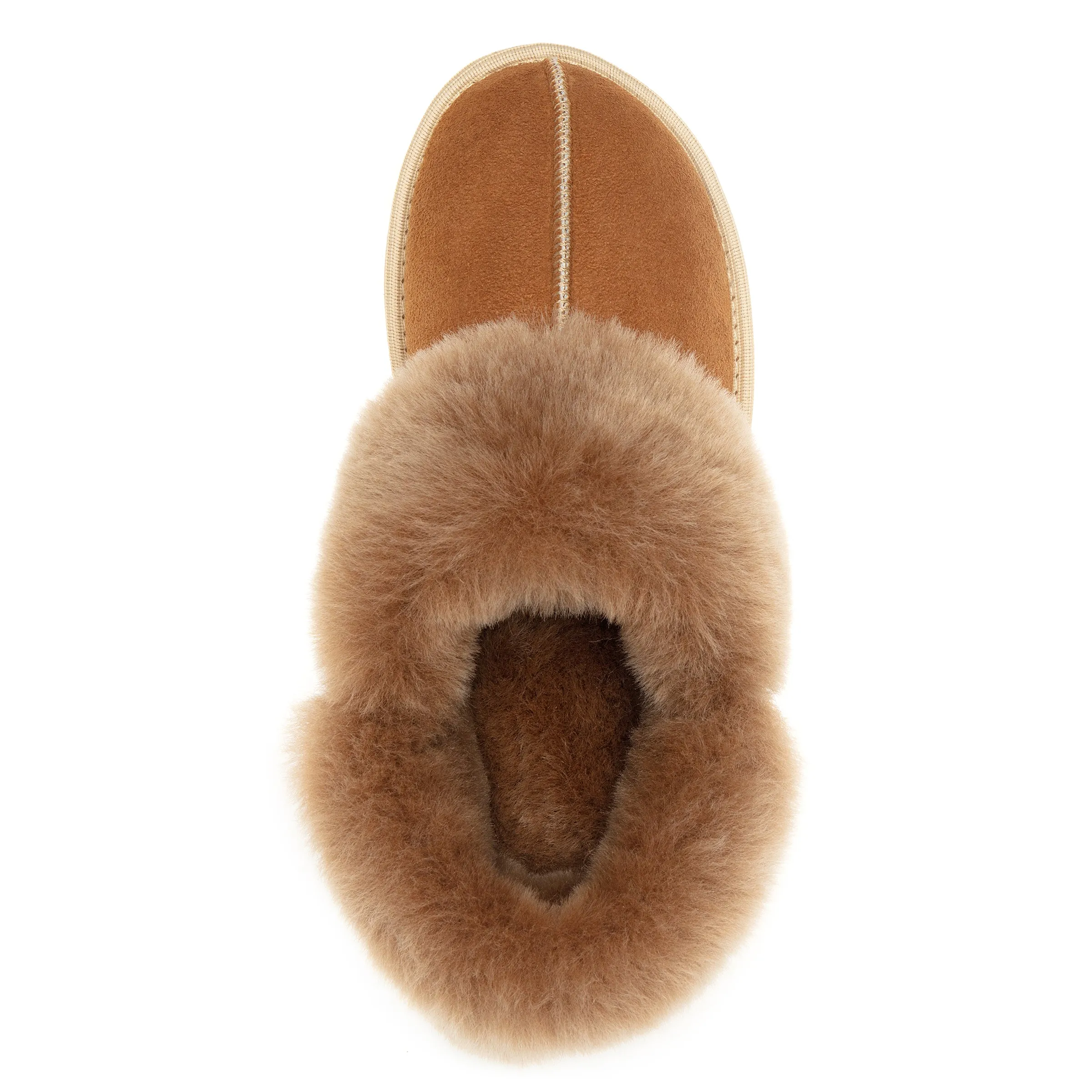 Gael Sheepskin Slippers - Chestnut