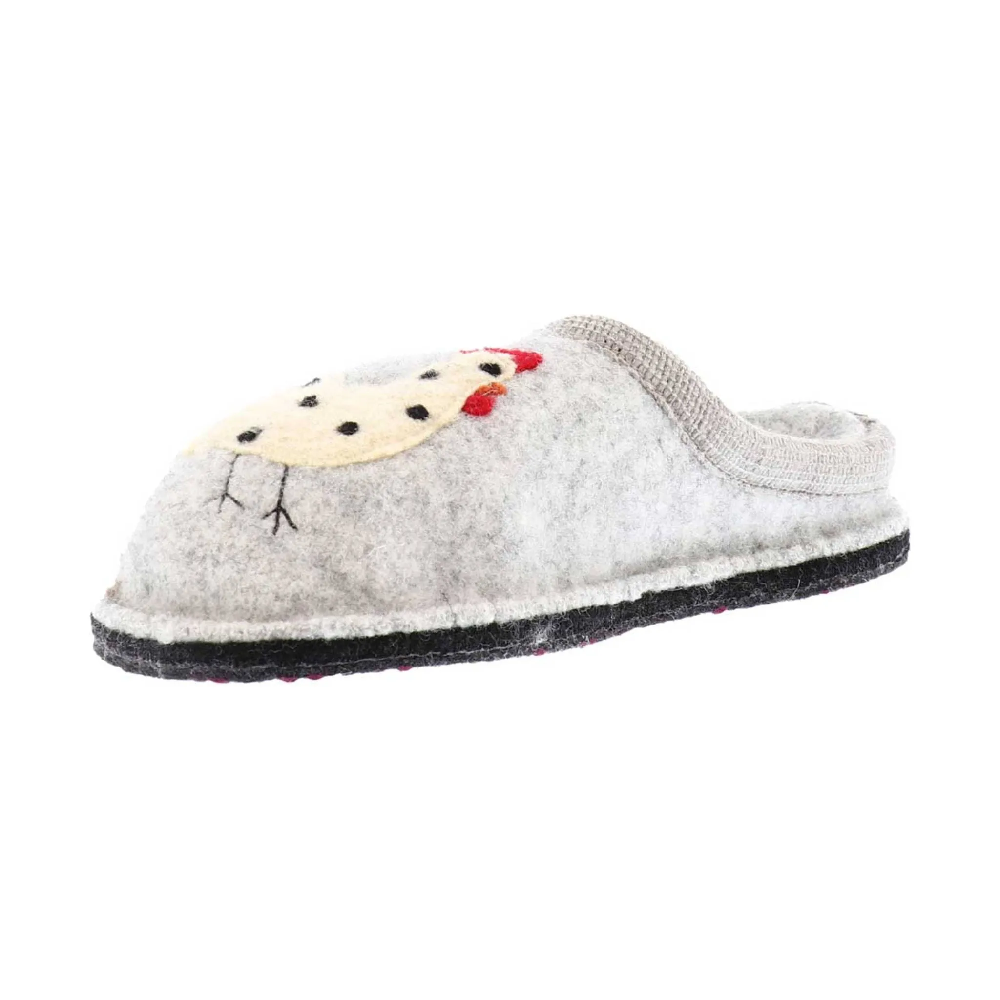 Haflinger Chicken Slippers - Grey