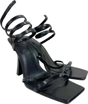 H&M Black Strappy Heeled Sandals EU 42 UK 9