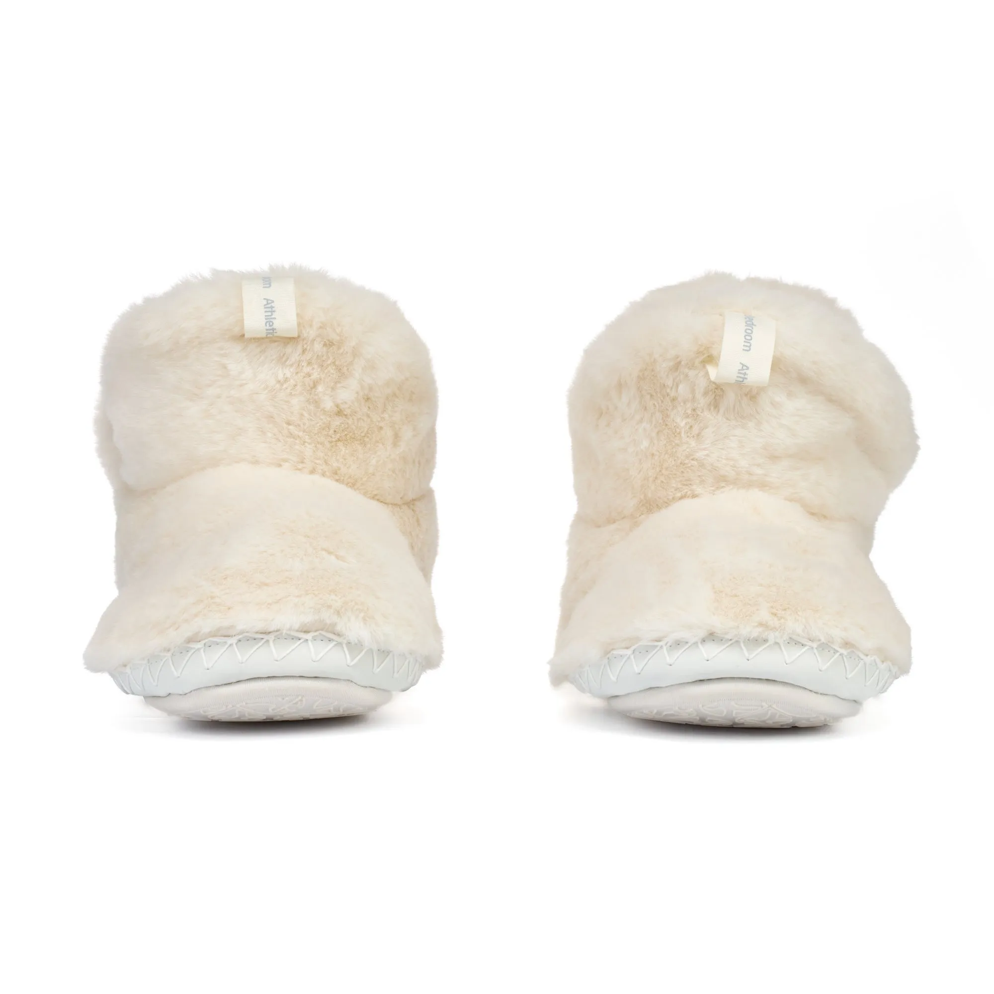 Harriet - 100% Recycled High Density Faux Fur Slipper Boot - Cream