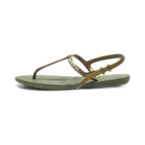 Havaianas Freedom Flip Flops Rubber Gold Colour For Women