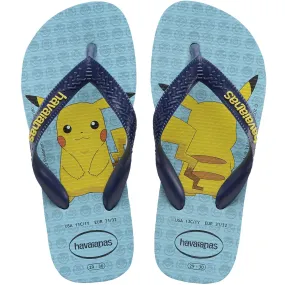 Havaianas Kids Top Pokemon Flip Flops - Blue