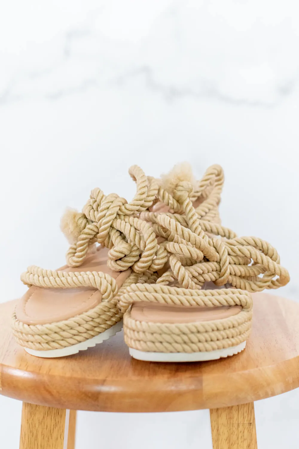 Learning the Ropes Lace-Up Espadrille Sandals