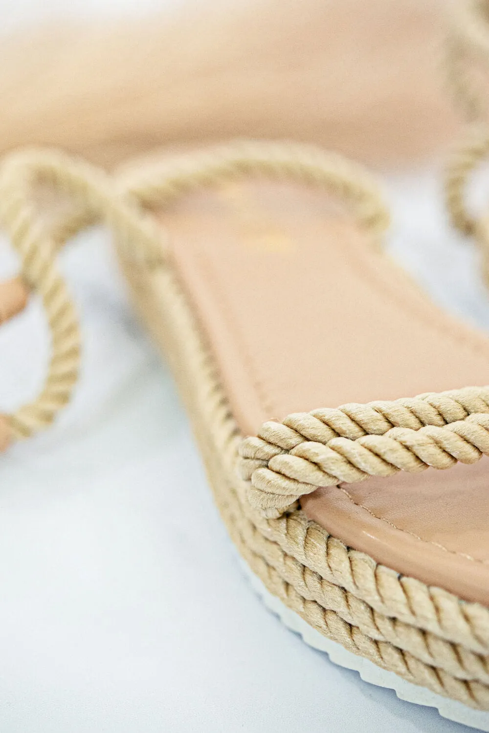 Learning the Ropes Lace-Up Espadrille Sandals