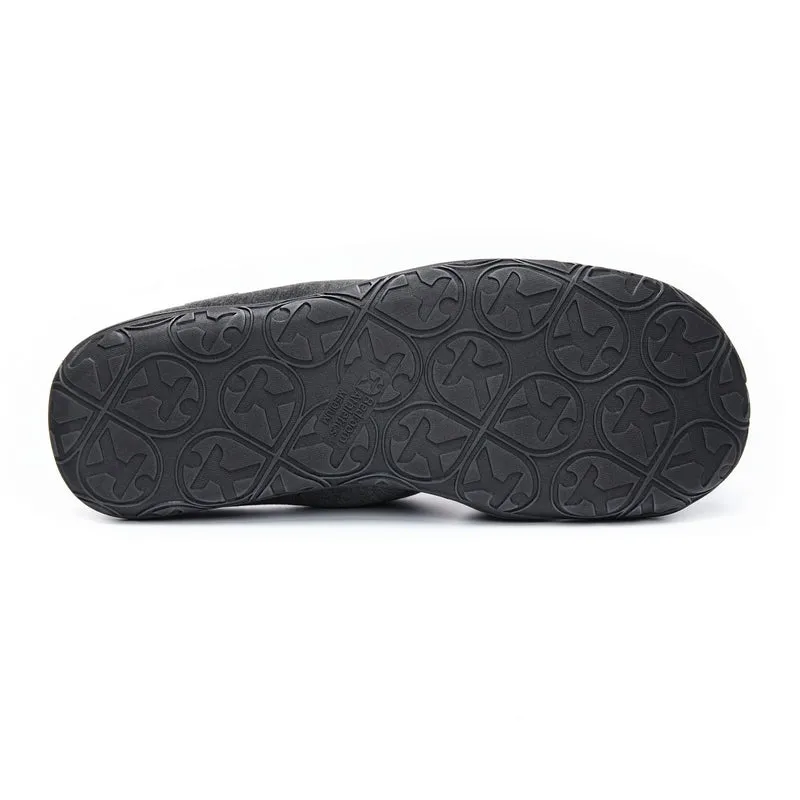 Matt - Jersey Puffa Mule Slipper - Charcoal Marl