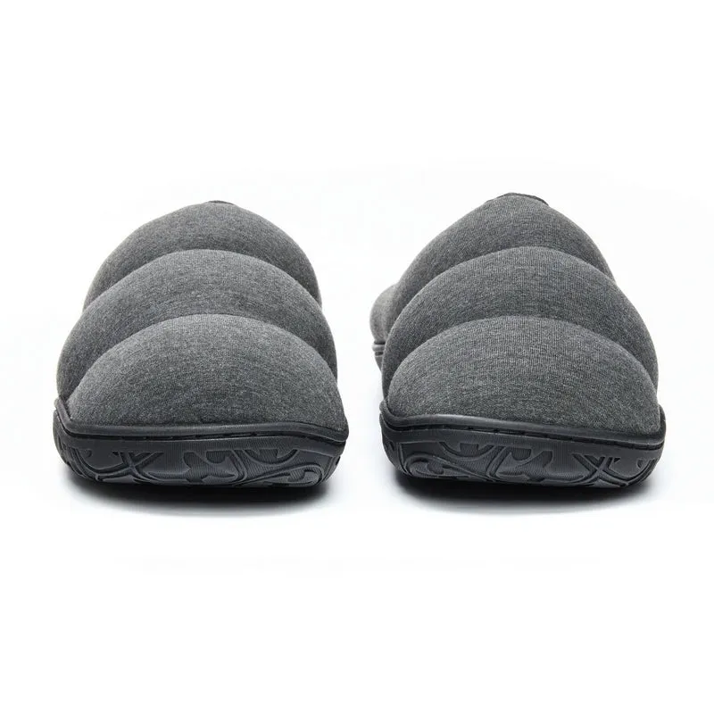 Matt - Jersey Puffa Mule Slipper - Charcoal Marl