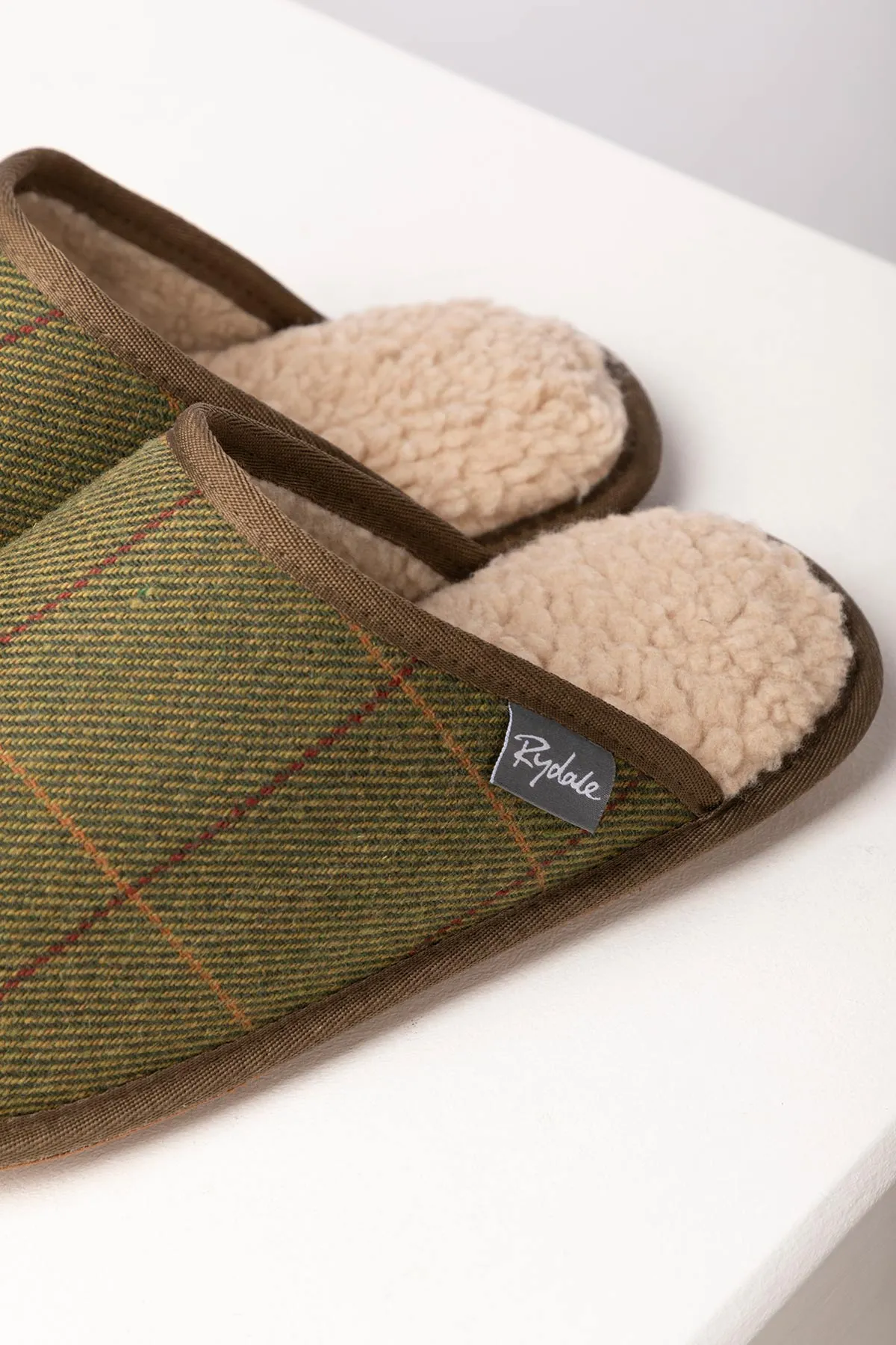 Men's Tweed Slippers - Skipsea