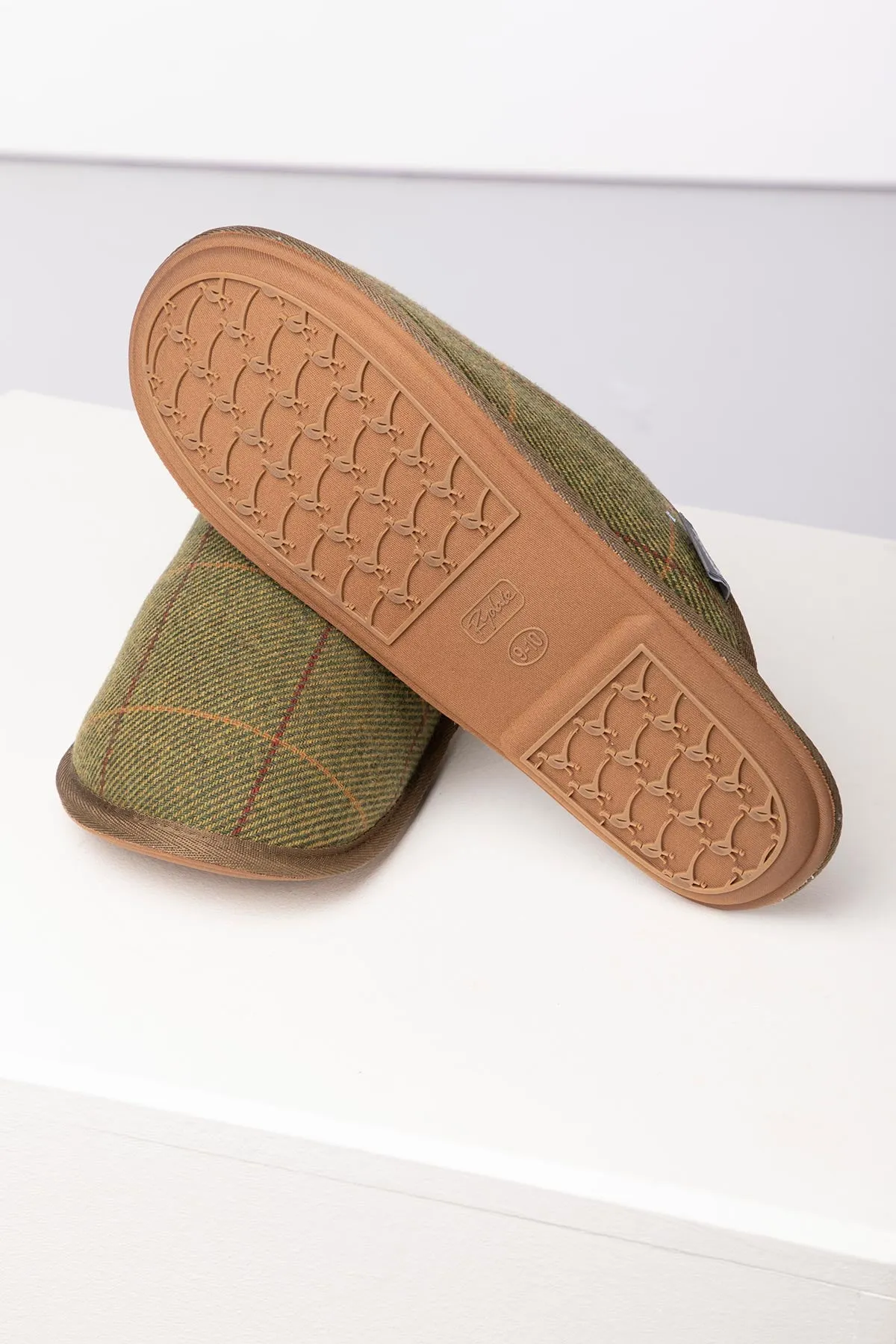 Men's Tweed Slippers - Skipsea