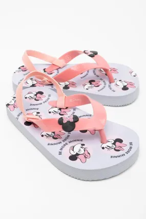 Minnie Mouse Flip Flop Dusty Pink