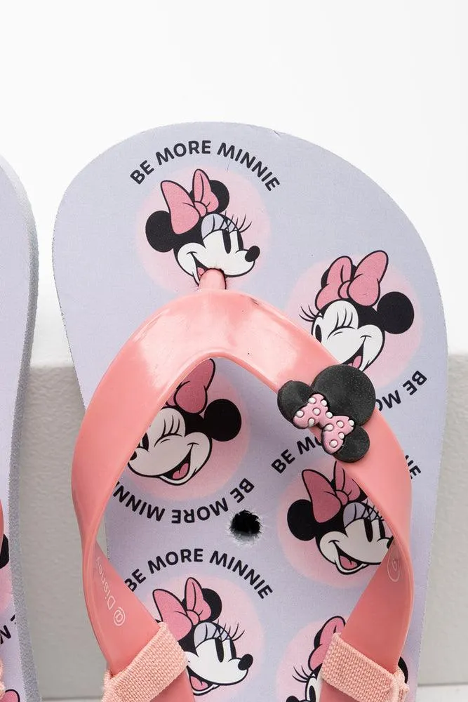 Minnie Mouse Flip Flop Dusty Pink