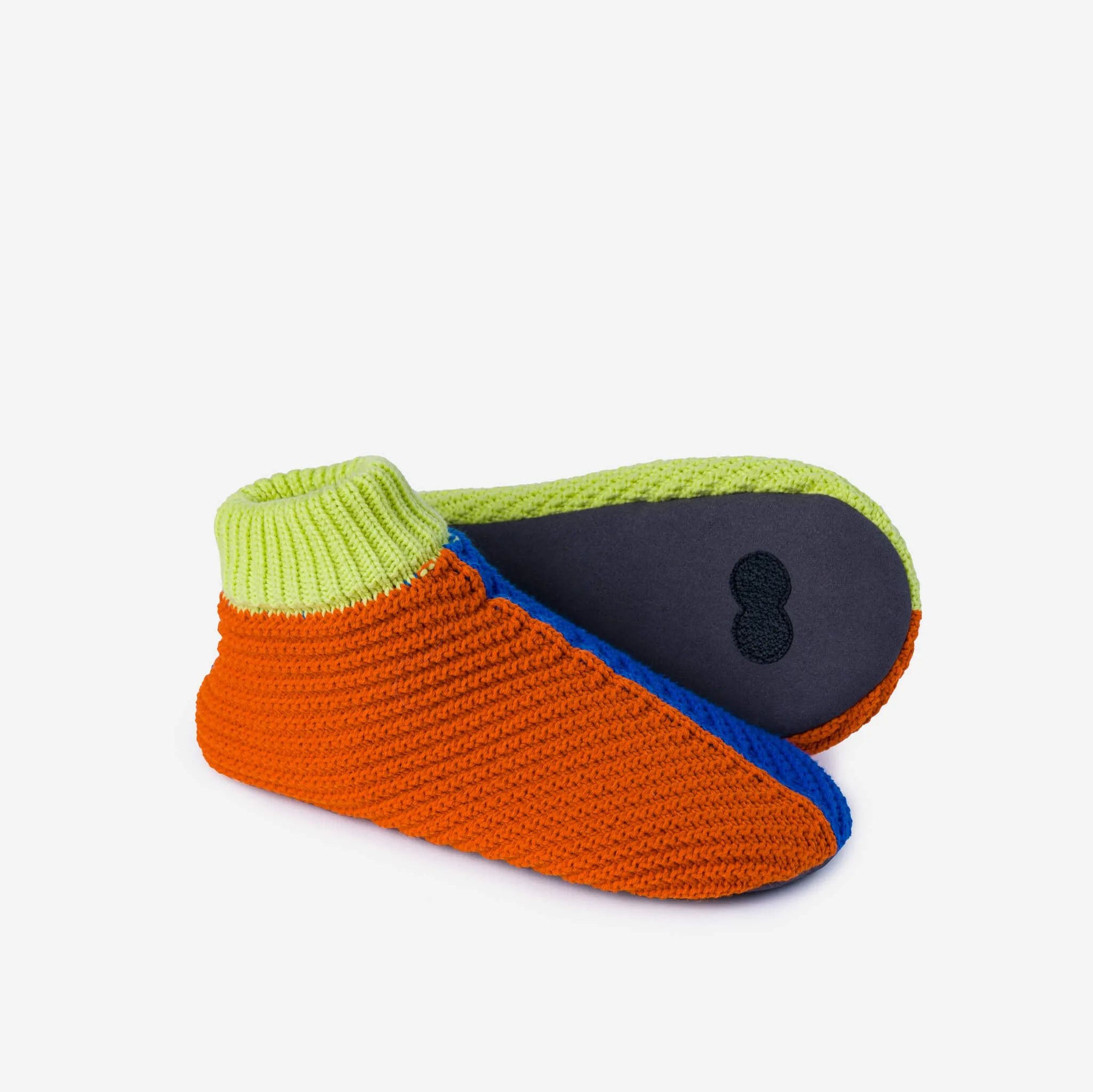 Mismatch Knit Bootie Slippers