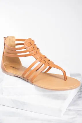 Need You More Camel Brown Gladiator Sandals