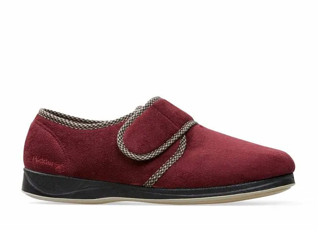 Padders Mens Slippers Harry Burgundy