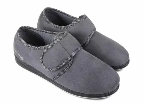 Padders Mens Slippers Harry Dark Grey