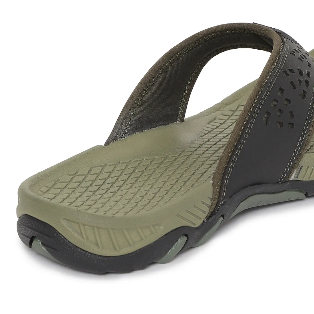 Paragon Olive Ultra-Durable Everyday Flip Flops for Men