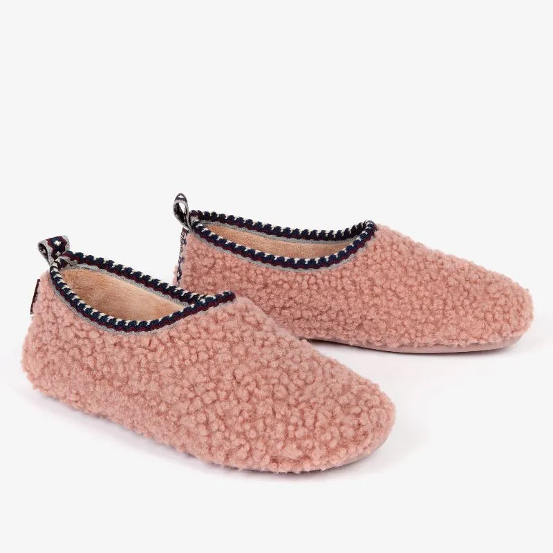 Penelope Chilvers Peaseblossom Fleece Ladies Slipper - Rose