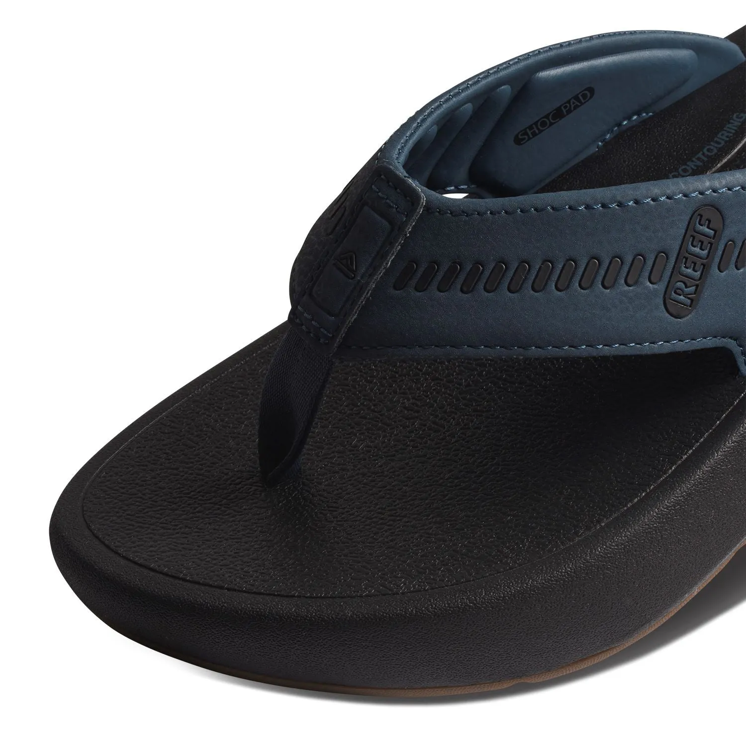 Reef Mens Swellsole Cruiser Cushioned Flip Flops Sandals - Orion Black