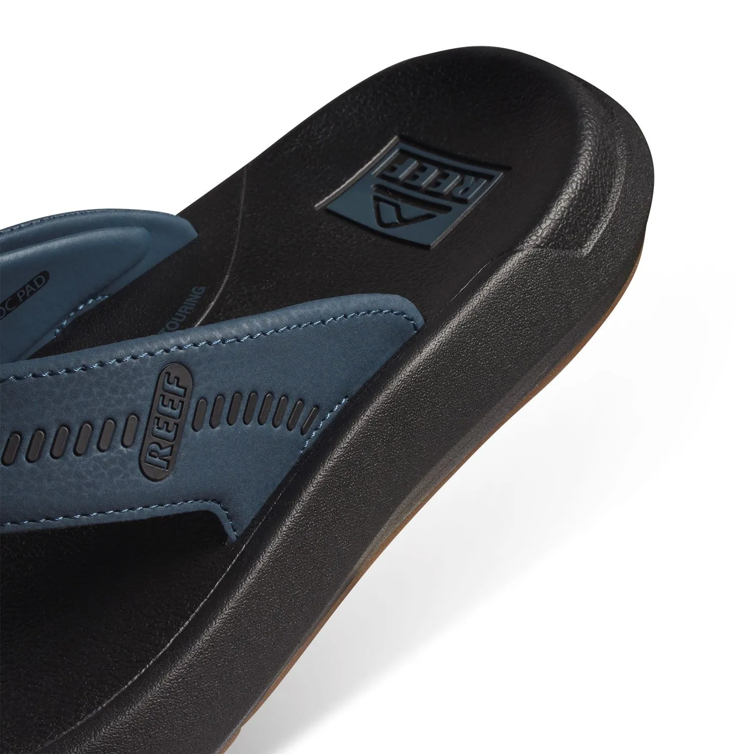 Reef Mens Swellsole Cruiser Cushioned Flip Flops Sandals - Orion Black