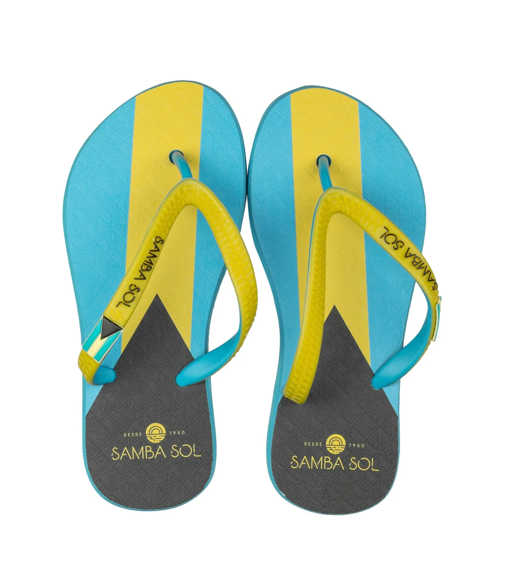 Samba Sol Kid's Countries Collection Flip Flops - Bahamas