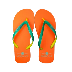 Samba Sol Men’s Beach Collection Flip Flops - Orange