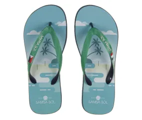 Samba Sol Men's Beach Collection Flip Flops - St Martin