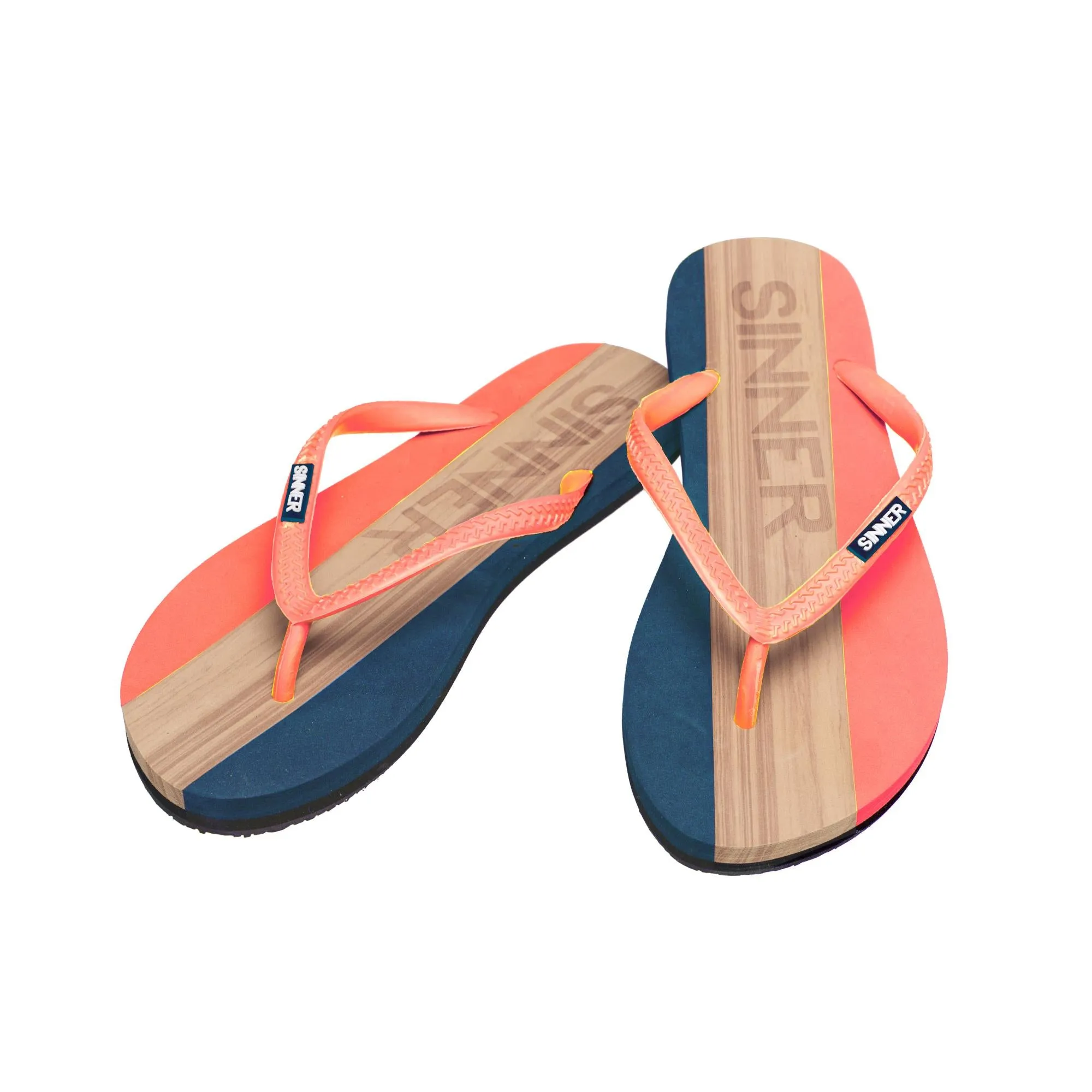 Sinner CAPITOLA Women's Flip Flops - Coral/ Light Brown